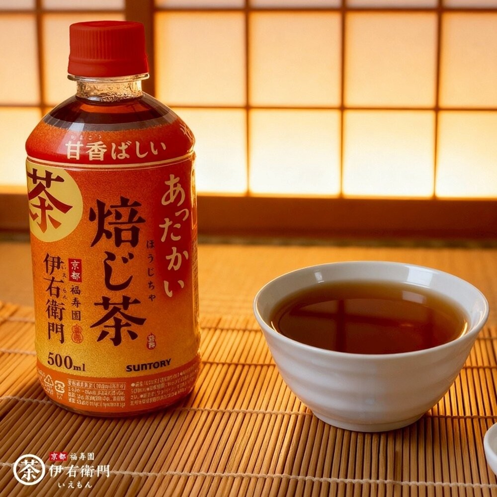 日本Suntory 伊右衛門 綠茶/焙茶(每瓶500ml) 無糖茶 無糖綠茶-細節圖8