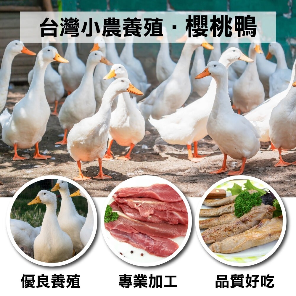 台灣屏東櫻桃鴨柳條(每包500g±10%)【天天鮮配】滿額免運 薑母鴨、酸菜鴨、鹹水鴨、炒麻油-細節圖3