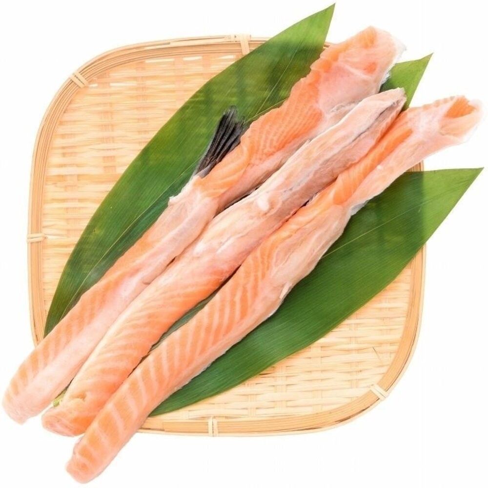 頂級深海鮭魚肚條_前段肉(每包300g±10%)【天天鮮配】滿額免運 鮭魚肚 鮭魚腹肉 魚肚肉 魚腹條-細節圖2