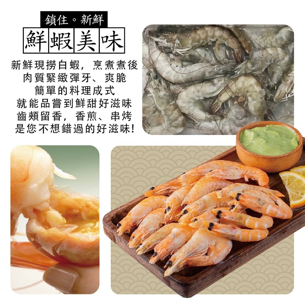 無毒野生活凍大白蝦(每盒24-30尾/600g±10%)【海陸管家】滿額免運-細節圖6