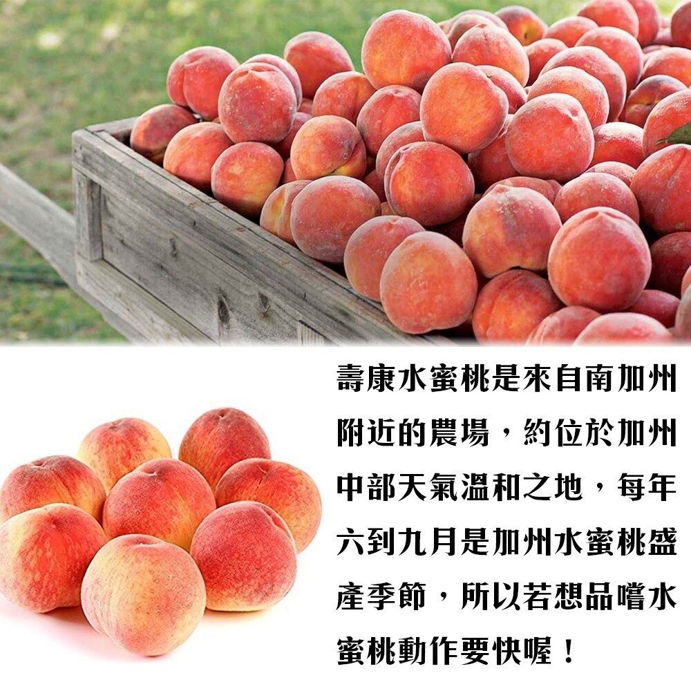 美國壽康水蜜桃 0運費【果之蔬】美國水蜜桃 進口水蜜桃 水蜜桃禮盒 原裝水蜜桃 壽康桃 壽康水蜜桃-細節圖6