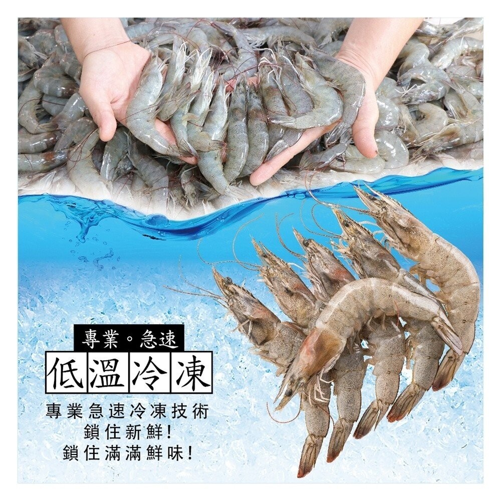 特選台灣SGS金鑽白蝦(每盒18-22尾/230g±10%)【海陸管家】滿額免運 白蝦 蝦子 金鑽蝦 台灣蝦-細節圖2