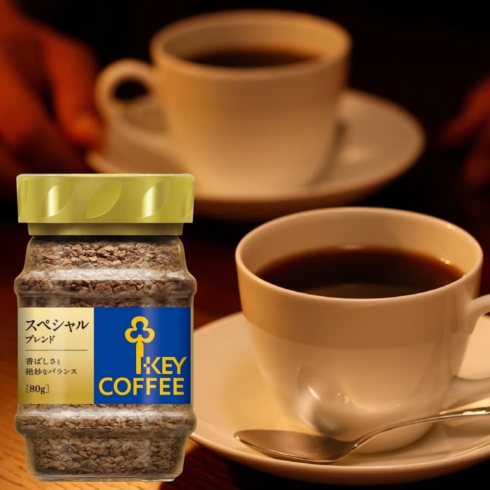 日本 Key Coffee 即溶咖啡粉 80g 深煎咖啡 混合咖啡-細節圖7