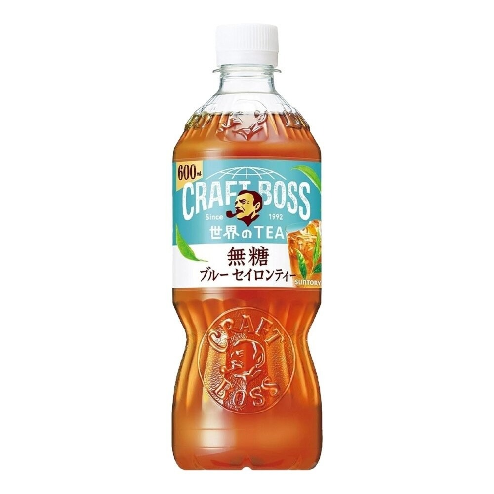 日本SUNTORY 三得利 CRAFT BOSS 錫蘭無糖紅茶 600ml/瓶 無糖茶 錫蘭紅茶-細節圖2