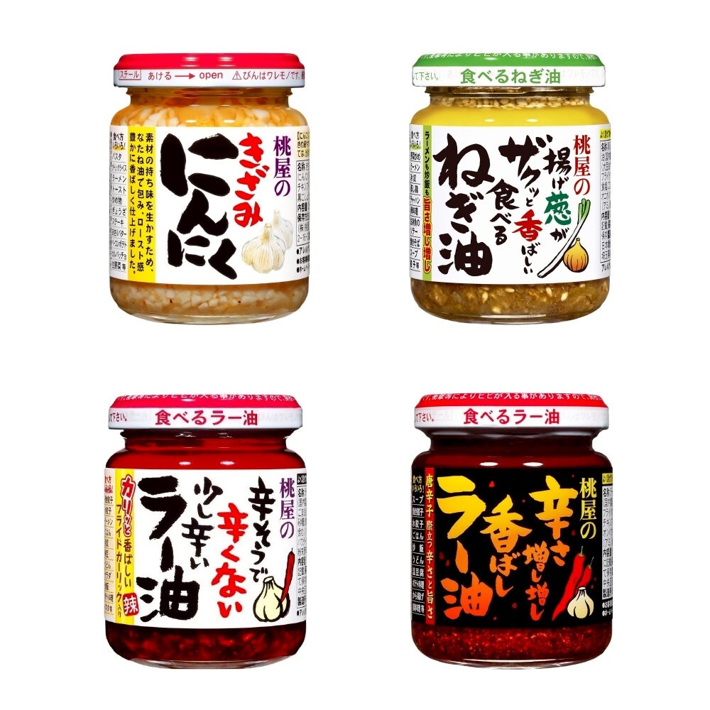 日本桃屋 大蒜醬/蒜味辣油/蒜香辣油(加強版)/炸蔥油醬 拌醬 調味醬 蒜油 蒜片 沾醬-細節圖2