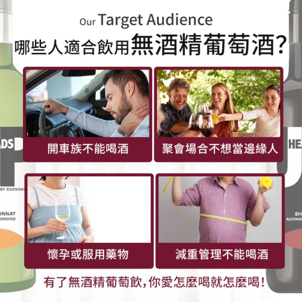 HEADA UP-EDENVALE澳洲伊威 無酒精紅酒/白酒 750ml 紅葡萄汁 葡萄汁 無酒精 無酒精白酒-細節圖8