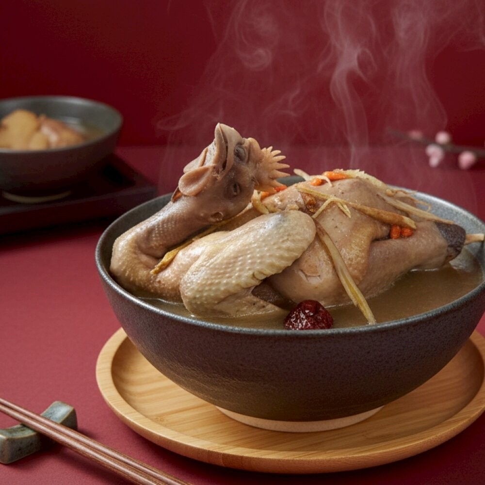 暖心人蔘雞湯_全雞(每組2000g±10%)【海陸管家】年菜必買-細節圖2