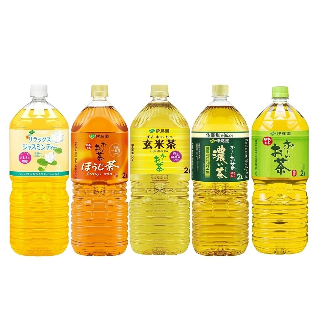 日本伊藤園 綠茶/特濃綠茶/玄米茶/茉莉花茶/焙茶 大罐2L/瓶 茉莉花茶 花草茶 花果茶 伊藤園無糖茶-細節圖2