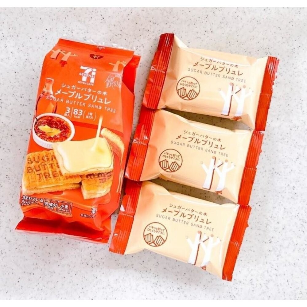日本超商限定Sugar Butter Tree砂糖樹楓糖布蕾夾心餅乾 3入/包 0運費 伴手禮-細節圖2