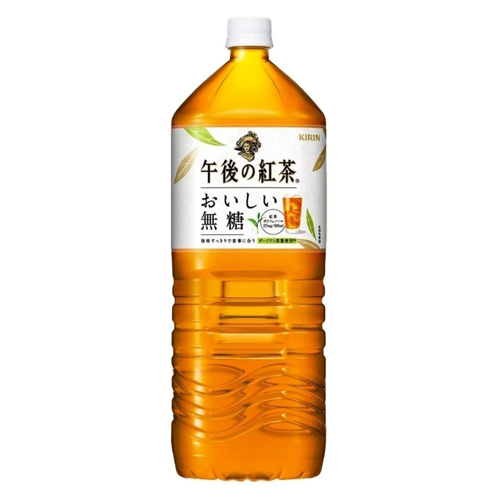 【日本KIRIN 麒麟】午後紅茶 無糖紅茶 2000ml 日本原裝進口 大瓶裝 無糖茶 午後の紅茶-細節圖2