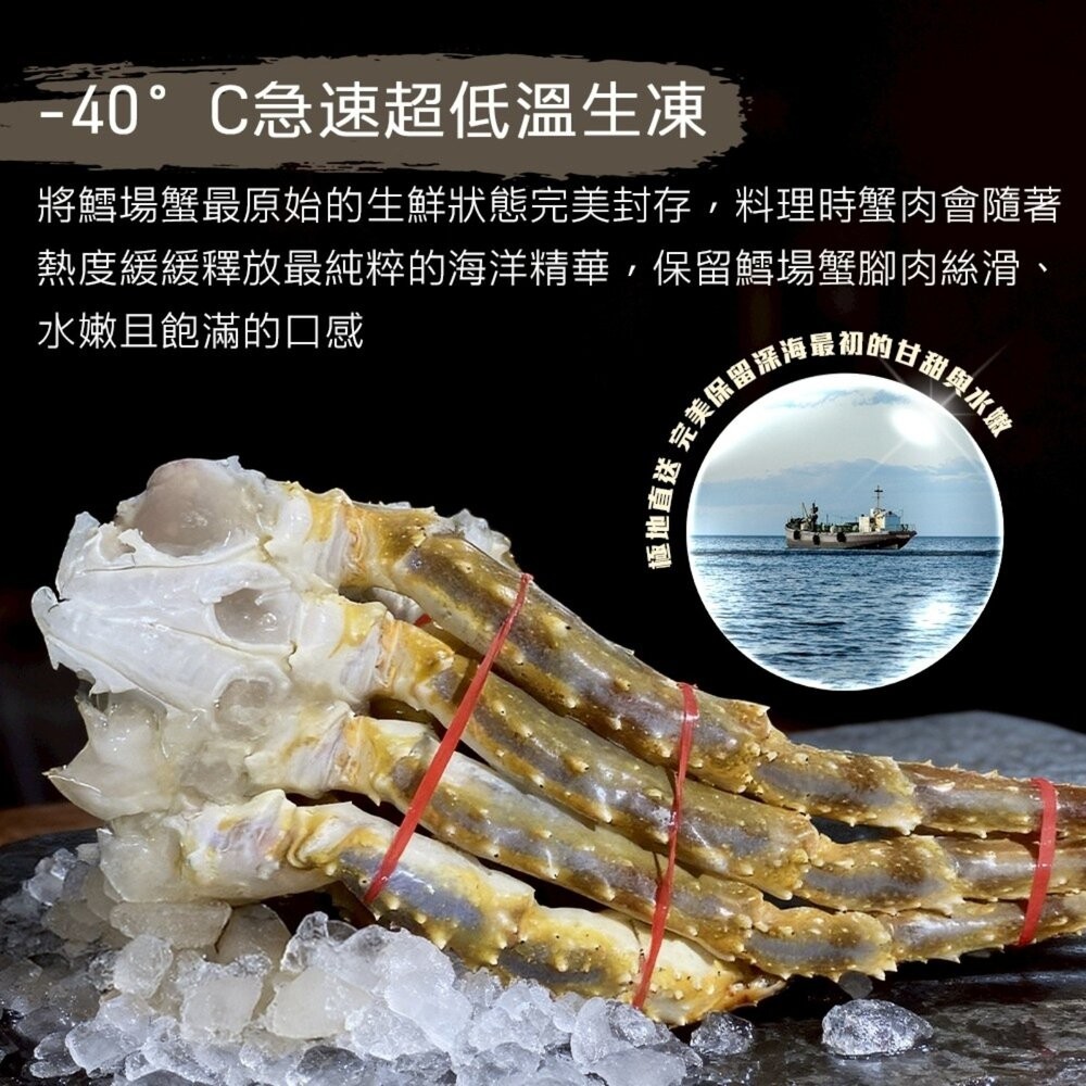 築地蟹商  巨無霸8L生凍鱈場蟹腳(每肩毛重1.8kg) 0運費【天天鮮配】-細節圖3
