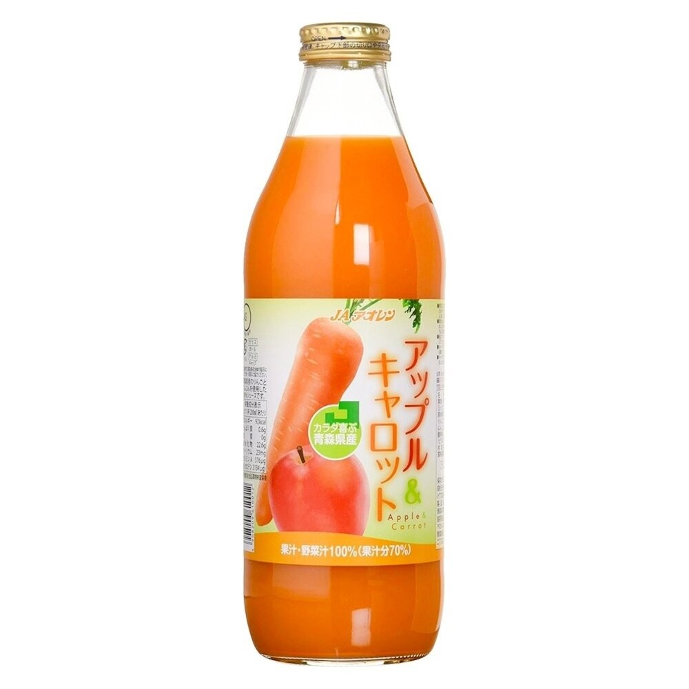日本原裝 JA青森蘋果胡蘿蔔果汁 1000ml-細節圖2