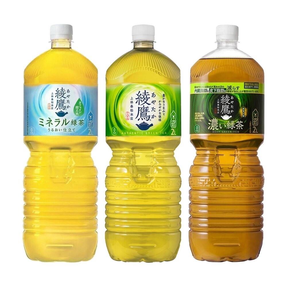 日本Coca-Cola 綾鷹綠茶/清爽綠茶/濃厚綠茶 大罐2L 綾鷹綠茶 無糖綠茶 無糖茶-細節圖2