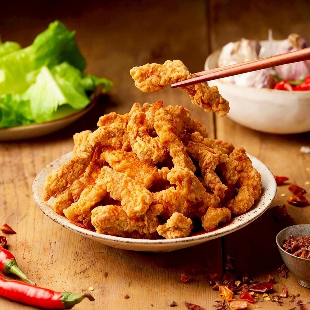 正點椒麻酥香雞肉小酥肉(每包500g±5%)【海陸管家】滿額免運 炸雞 椒麻小酥肉 雞柳-細節圖2