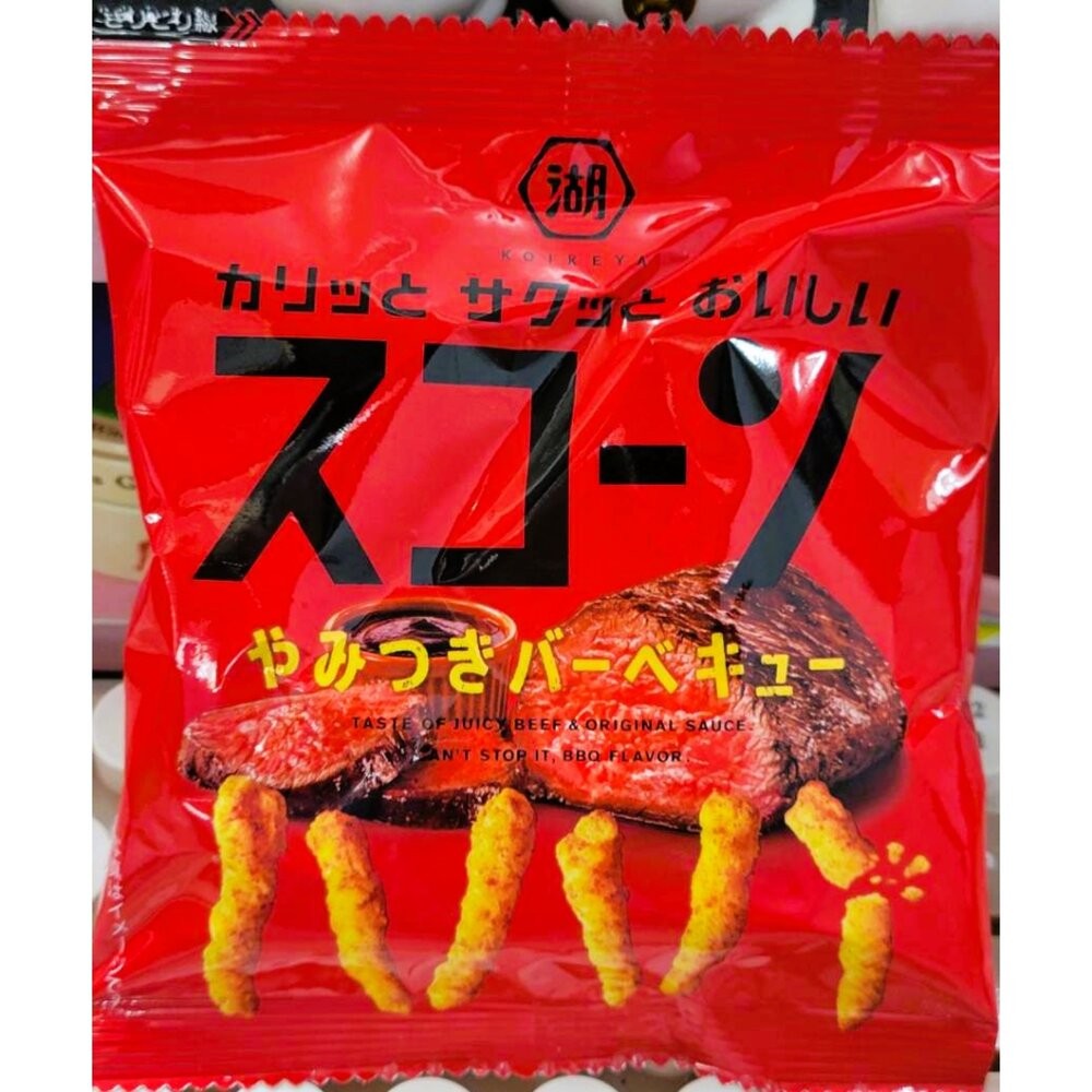 日本湖池屋 BBQ燒烤風味玉米餅 4連包-細節圖2