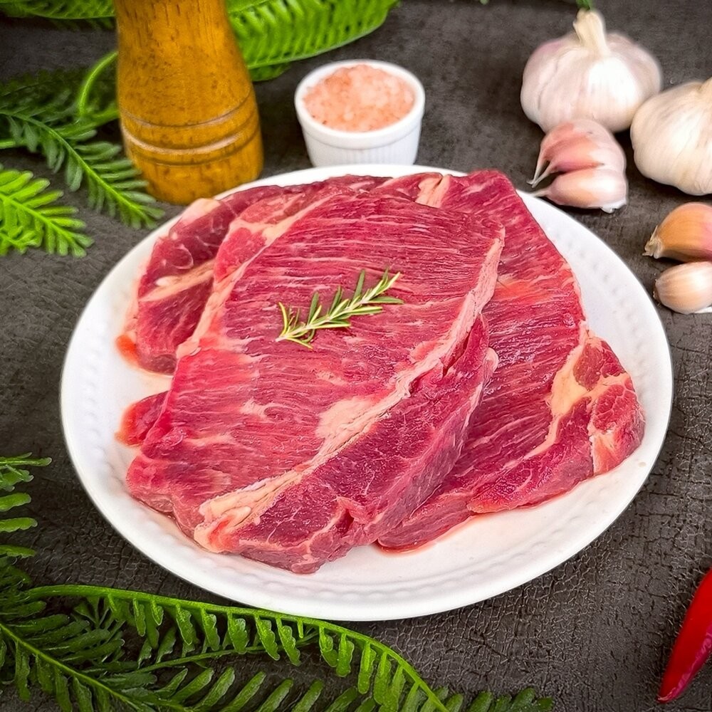 蒜香肩胛沙朗牛排(每包3-5片/500g±10%)【天天鮮配】紐西蘭牛 紐西蘭牛肉 紐西蘭沙朗 進口牛排 牛排-細節圖2
