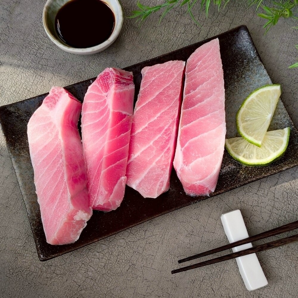 東港大目鮪魚腹肉(每包3-5片/300g±10%) 海陸管家】滿額免運 大目鮪魚 東港鮪魚-細節圖2