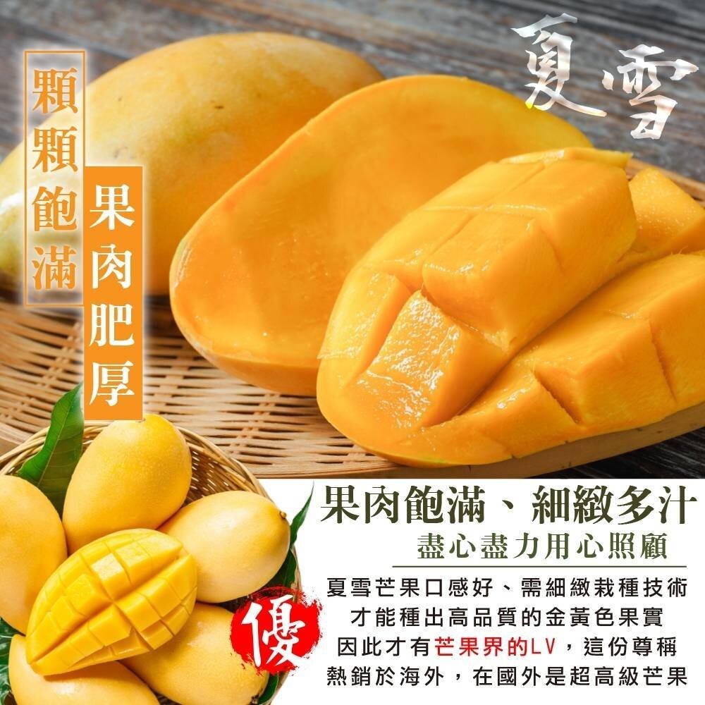 愛馬仕雙拼台東夏雪+蜜雪芒果合裝盒2.5kg±10%含盒 0運費【果農直配】夏雪芒果 蜜雪芒果 芒果禮盒-細節圖7