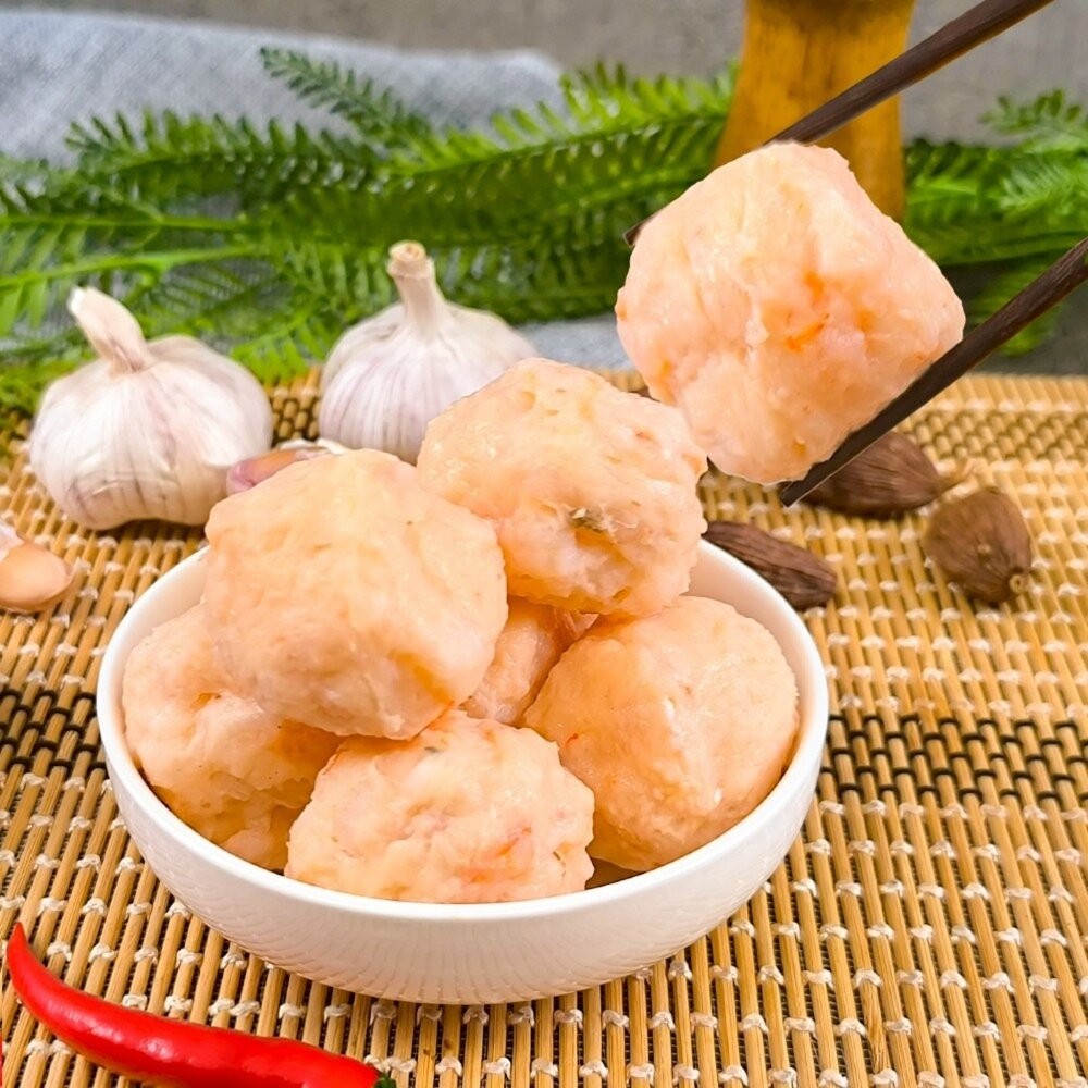 滿滿極蝦丸(每盒250g±10%)【海陸管家】滿額免運 蝦仁 蝦球 火鍋料-細節圖2