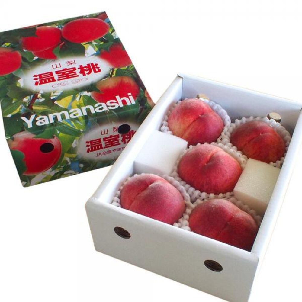 日本山梨縣溫室水蜜桃原裝1kg±10%含盒/5-6入 0運費【果之蔬】日本水蜜桃-細節圖2