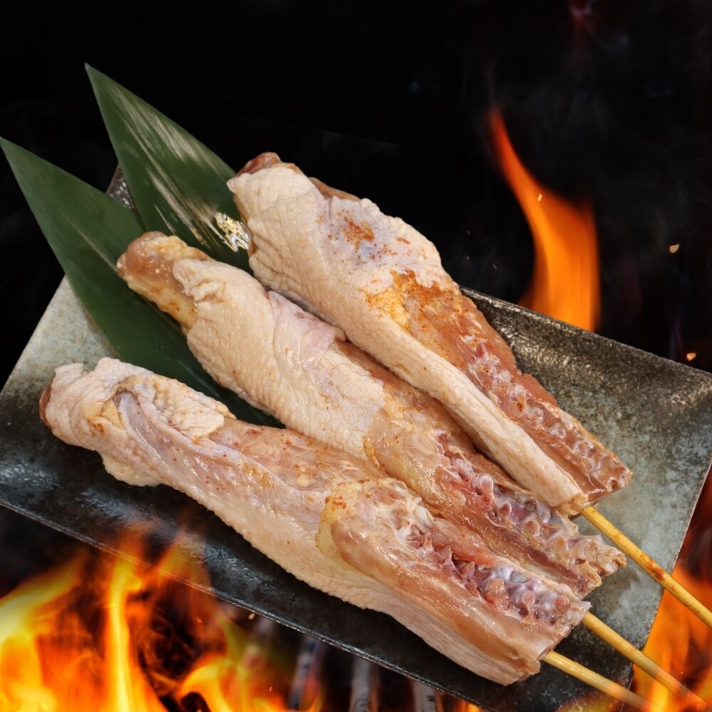 台灣雞脖子(每包5串/約550g)【鮮肉王國】滿額免運 燒烤 烤肉串 雞肉串 BBQ 串烤 肉串-細節圖2