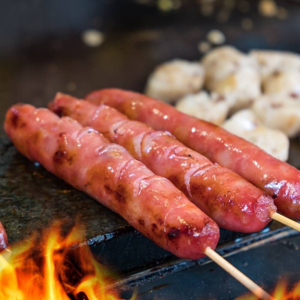 原味香腸串(每包5串/約250g)【鮮肉王國】滿額免運 燒烤 烤肉串 BBQ 串烤 肉串-細節圖2