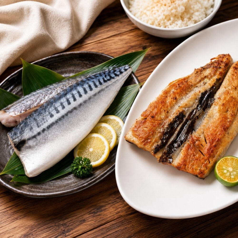 挪威薄鹽鯖魚＋無刺虱目魚肚 12片超值組【天天鮮配】每日雙魚組｜家庭料理必備-細節圖2