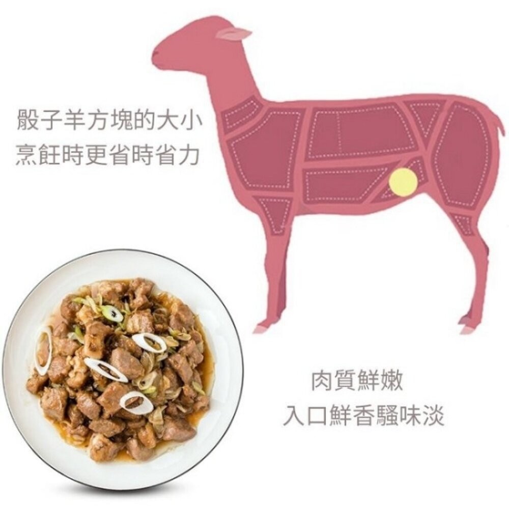 紐西蘭嫩肩骰子羊肉(每包200±10%)【海陸管家】滿額免運-細節圖6