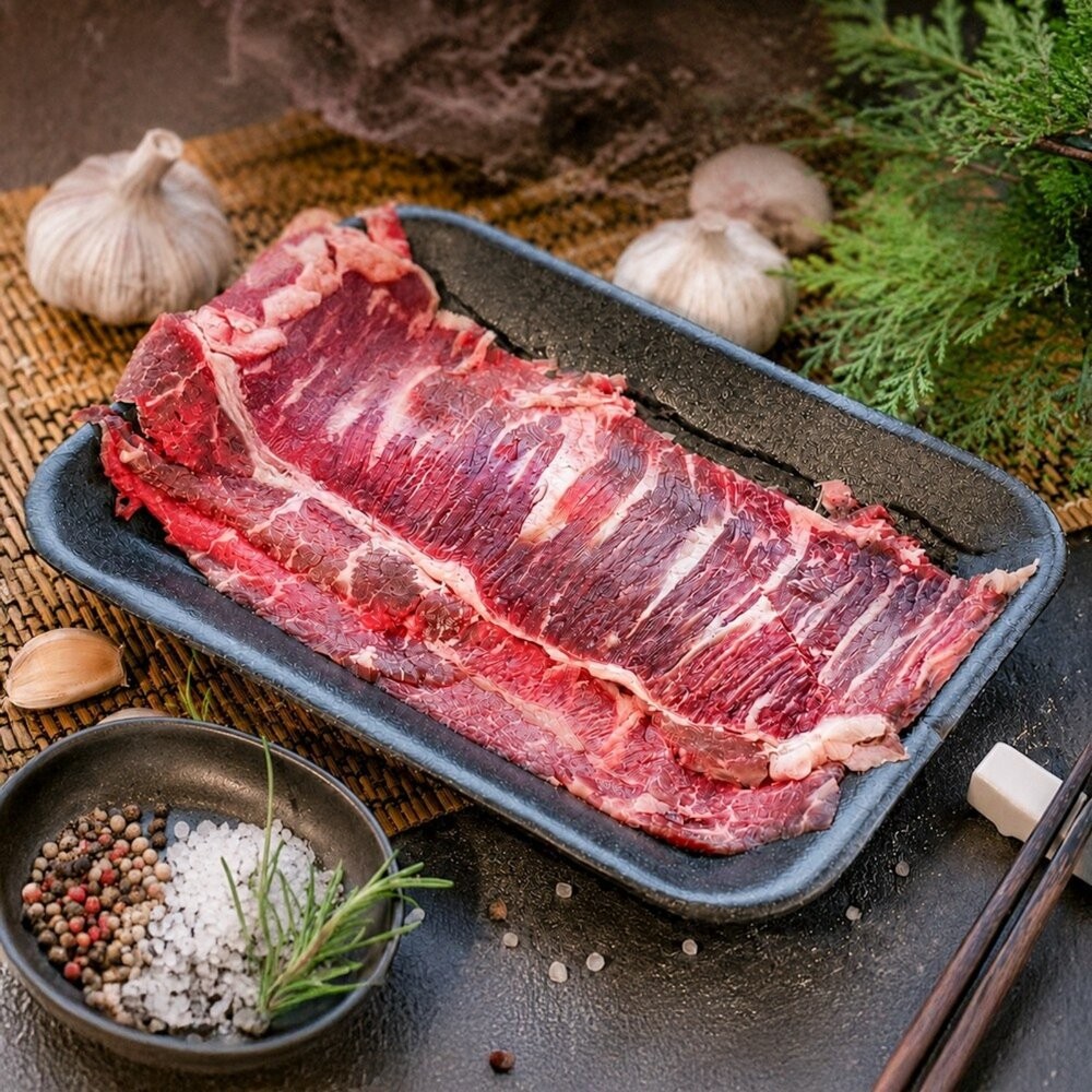 美國安格斯牛小排燒肉片(每盒150g±10%)【天天鮮配】滿額免運 牛小排肉片 無骨牛小排 燒烤火鍋皆宜 冷凍牛肉片-細節圖2