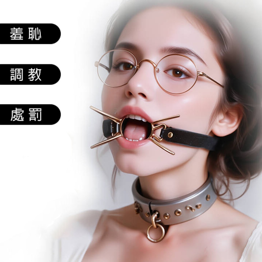 💎現貨💎強迫張口金屬口枷  SM 調教 女奴刑具 用具 BDSM DS 調教衣 情趣用品 按摩棒情趣 性愛 跳蛋-細節圖5