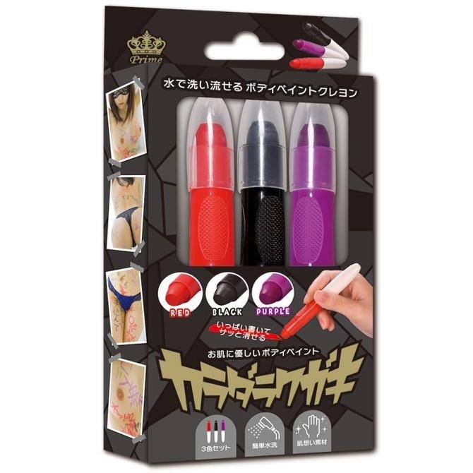 💎現貨💎日本原裝進口Prime カラダラクガキ水で簡単洗羞恥塗鴉筆 情趣用品 水洗 羞恥塗鴉 SM道具 塗鴉筆 情趣-規格圖4