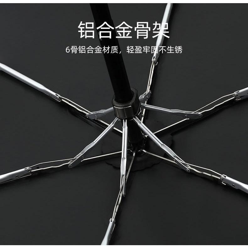 PARACHASE 14CM便攜六折迷你折叠傘遮陽防紫外線太陽傘UPF50+ 日式簡約小巧便攜晴雨傘高顏值折叠便攜晴雨傘-細節圖7