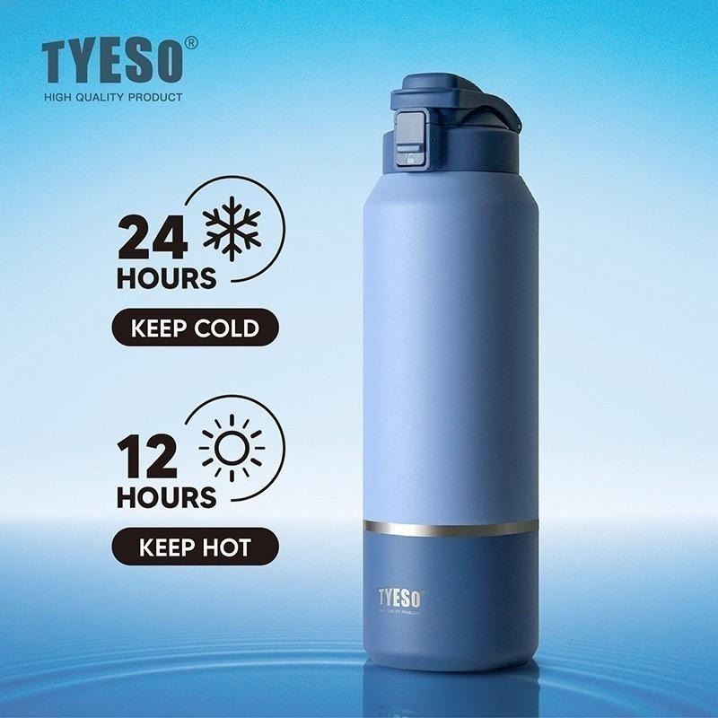 TYESO保溫杯 304不鏽鋼運動水壺 1200ml/1500ml/2000ml大容量保溫杯 環保車載咖啡杯 直身保溫杯-細節圖2