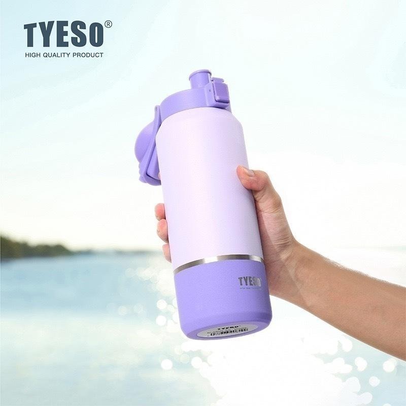 TYESO保溫杯 304不鏽鋼運動水壺 1200ml/1500ml/2000ml大容量保溫杯 環保車載咖啡杯 直身保溫杯-細節圖4