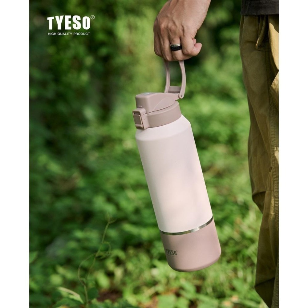TYESO保溫杯 304不鏽鋼運動水壺 1200ml/1500ml/2000ml大容量保溫杯 環保車載咖啡杯 直身保溫杯-細節圖5
