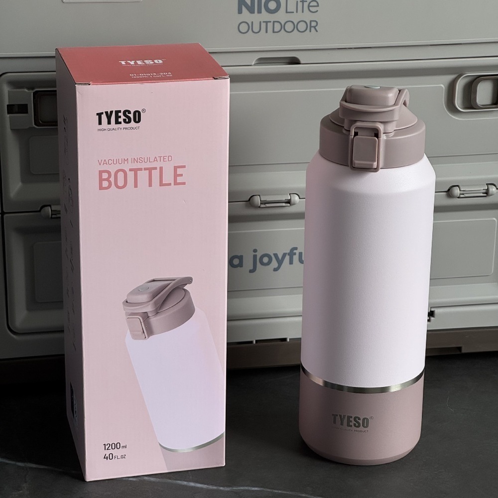 TYESO保溫杯 304不鏽鋼運動水壺 1200ml/1500ml/2000ml大容量保溫杯 環保車載咖啡杯 直身保溫杯-規格圖9