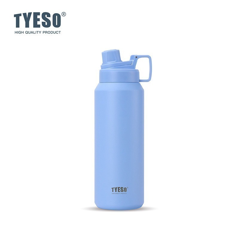 TYESO保溫杯 304不鏽鋼750ml/900ml/1200ml/1500ml大容量磨砂運動保溫杯 防漏附提手運動水壺-規格圖11