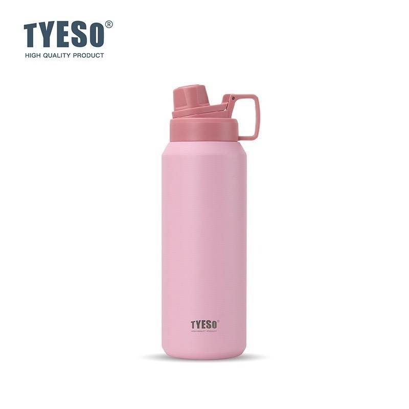 TYESO保溫杯 304不鏽鋼750ml/900ml/1200ml/1500ml大容量磨砂運動保溫杯 防漏附提手運動水壺-規格圖11