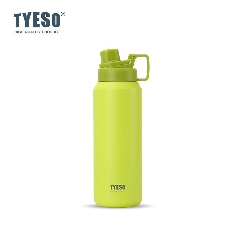 TYESO保溫杯 304不鏽鋼750ml/900ml/1200ml/1500ml大容量磨砂運動保溫杯 防漏附提手運動水壺-規格圖11