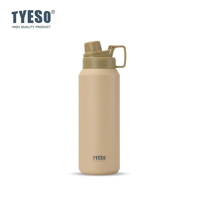 TYESO保溫杯 304不鏽鋼750ml/900ml/1200ml/1500ml大容量磨砂運動保溫杯 防漏附提手運動水壺-規格圖11