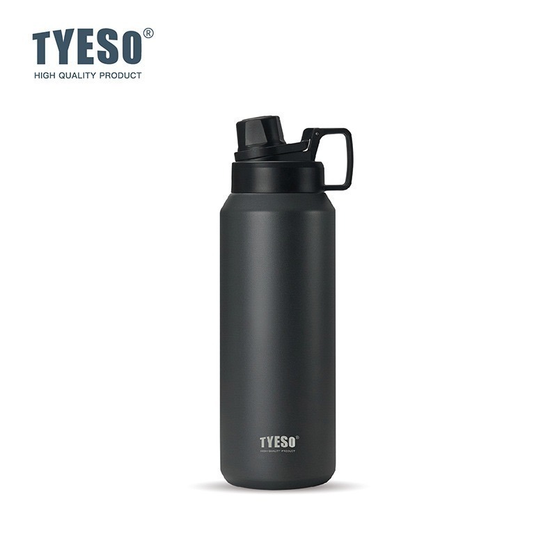 TYESO保溫杯 304不鏽鋼750ml/900ml/1200ml/1500ml大容量磨砂運動保溫杯 防漏附提手運動水壺-規格圖11