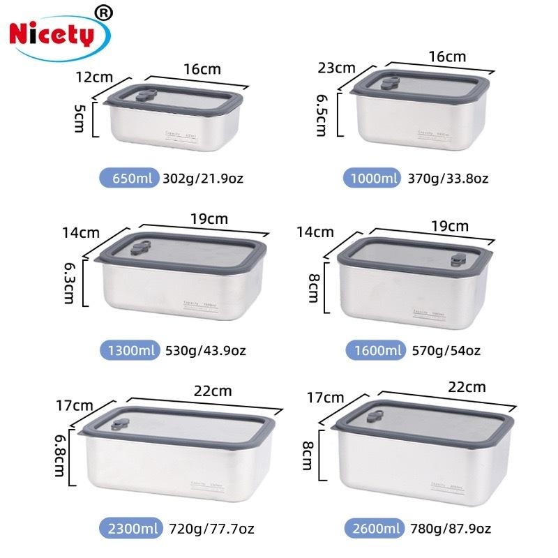 Capacity 304不鏽鋼保鮮盒 玻璃蓋微波便當盒 密封透明可視不鏽鋼餐盒 可加熱可速凍保鮮盒 可堆疊收納不鏽鋼保溫-細節圖9