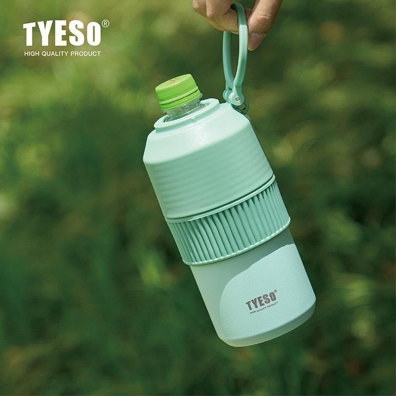 【限時購】TYESO泰碩寶特瓶專用保冷瓶 304不鏽鋼飲料保冰杯 手搖茶保溫保冷手提杯套 大容量保溫杯套直身保溫杯套-細節圖4