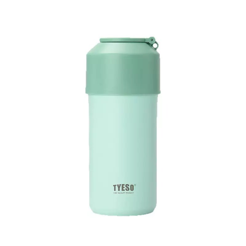 【限時購】TYESO泰碩寶特瓶專用保冷瓶 304不鏽鋼飲料保冰杯 手搖茶保溫保冷手提杯套 大容量保溫杯套直身保溫杯套-細節圖11