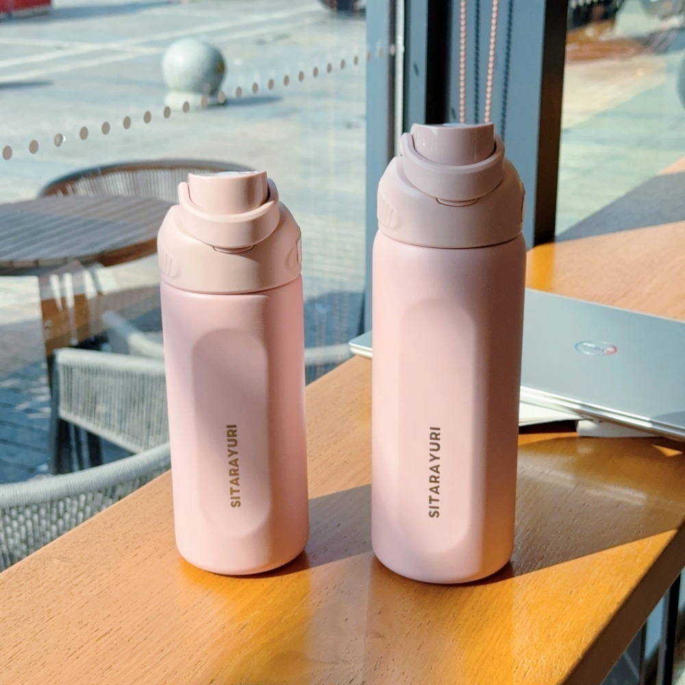 SITARAYURI翻蓋提手運動水壺 304不鏽鋼580ml/800ml手提保溫杯 按壓彈蓋隨行環保咖啡杯 車載保溫杯-規格圖9