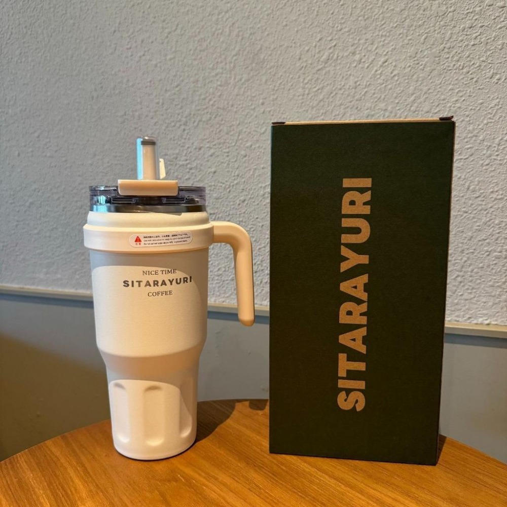 新款SITARAYURI雙飲保溫杯 304不鏽鋼1100ml冰霸杯 雙飲防塵蓋吸管大象杯 手把冰霸杯 環保咖啡杯 車載杯-細節圖8