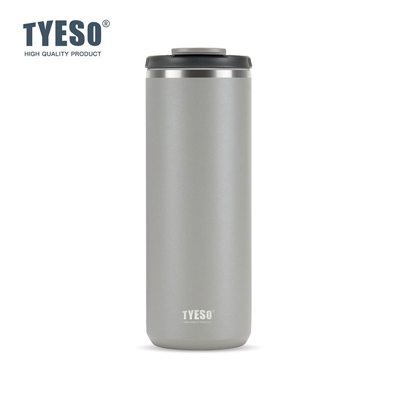 TYESO 泰碩保溫杯 咖啡杯600ml/750ml 304不鏽鋼輕巧隨行杯 環保防漏車載咖啡杯 翻蓋直身不鏽鋼保溫杯-規格圖9