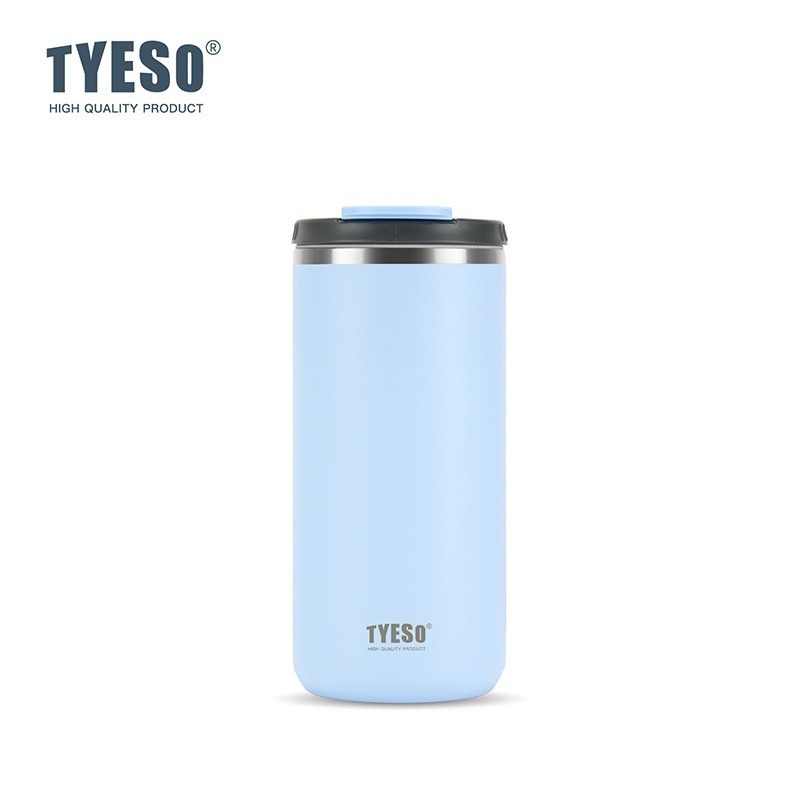 TYESO 泰碩保溫杯 咖啡杯600ml/750ml 304不鏽鋼輕巧隨行杯 環保防漏車載咖啡杯 翻蓋直身不鏽鋼保溫杯-規格圖9