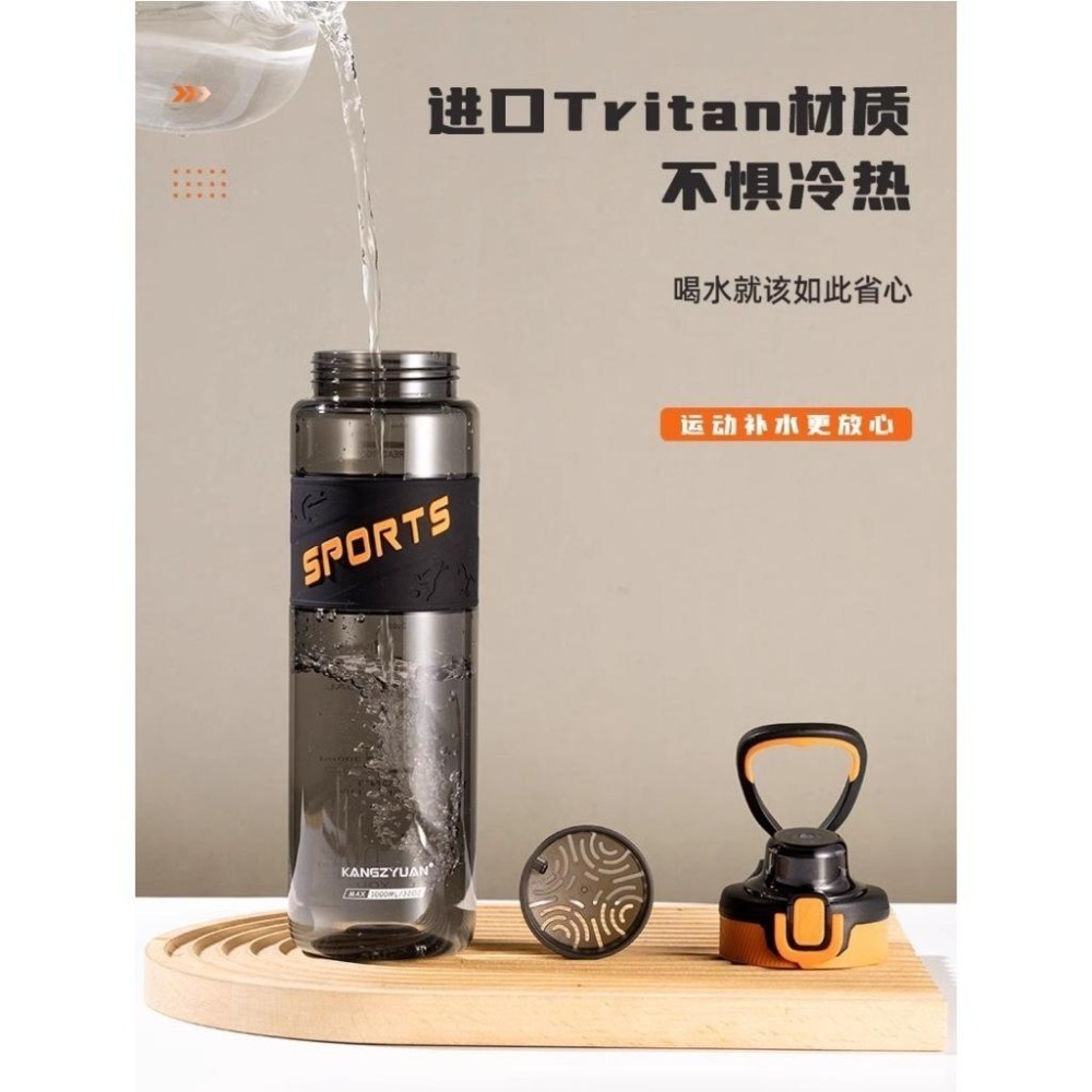 索爾提手運動手杯 美國進口Tritan安全鎖設計彩色透明運動水壺 戶外便攜水壺 防摔塑膠健身水杯 學生彈蓋水壺 太空杯-細節圖4