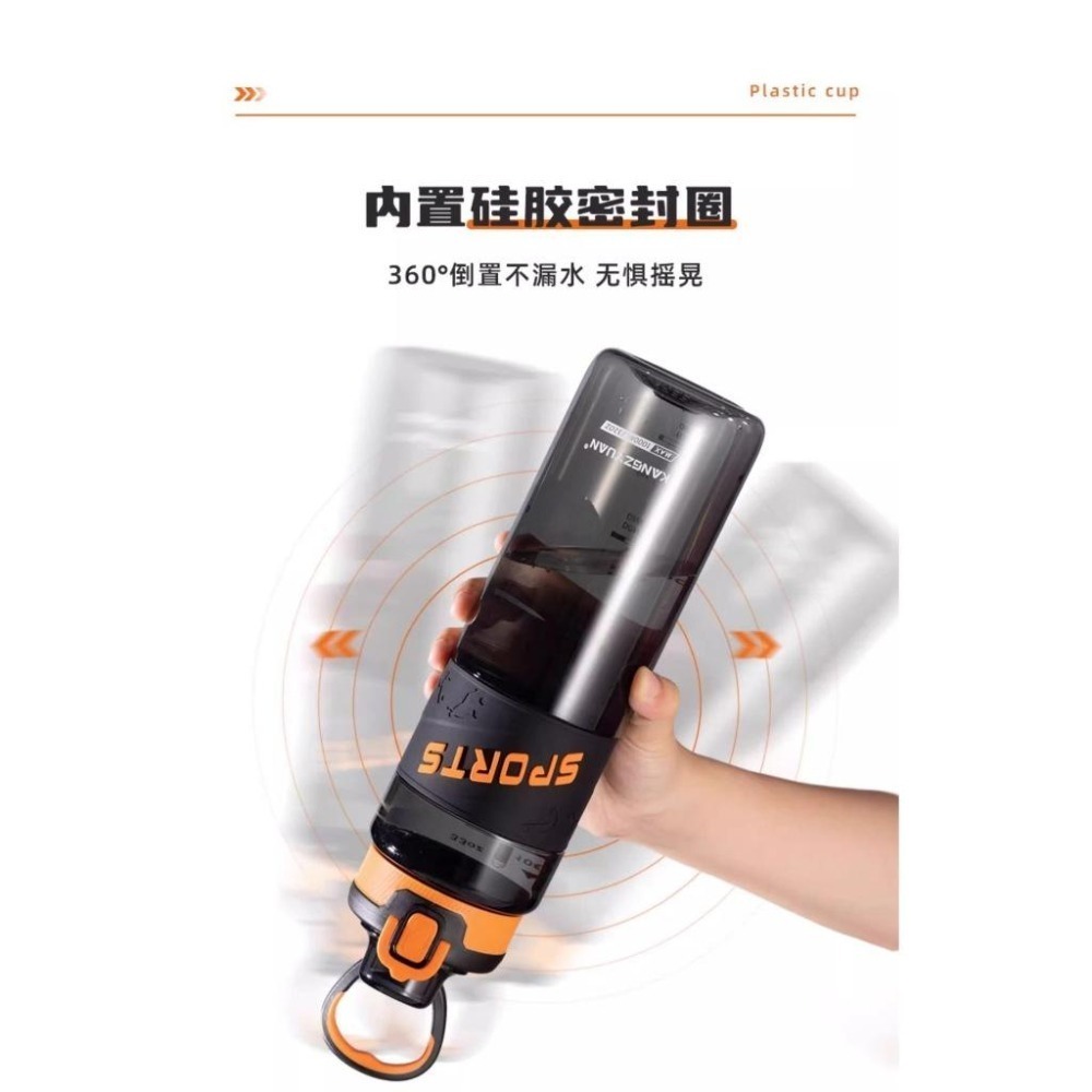 索爾提手運動手杯 美國進口Tritan安全鎖設計彩色透明運動水壺 戶外便攜水壺 防摔塑膠健身水杯 學生彈蓋水壺 太空杯-細節圖8